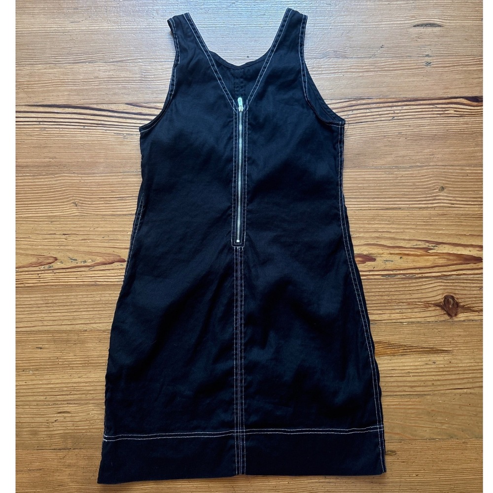 Tommy Bahama Shift Dress Women Black Contrast Stitch Linen Blend SIZE S - Picture 7 of 7